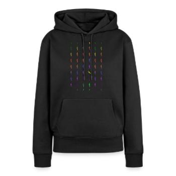 Trumpets 1 - Frauen Premium Bio Hoodie - Schwarz - Vorne - Julia (174cm)