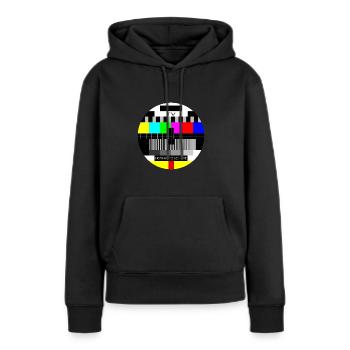 Test Image - Sweat à capuche Premium bio Femme - noir - Devant - Julia (174cm)