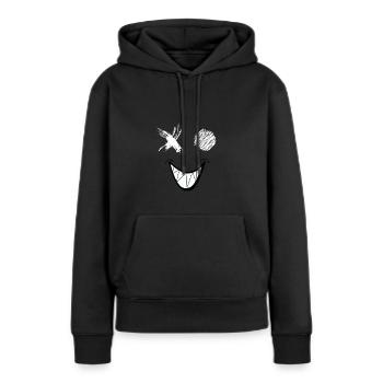 Smile - Women’s Premium Organic Hoodie - black - Front - Julia (174cm)