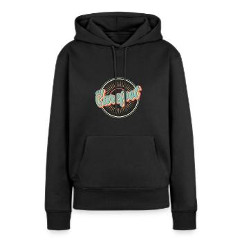 barfuß Sommerzeit Natur - Frauen Premium Bio Hoodie - Schwarz - Vorne - Julia (174cm)