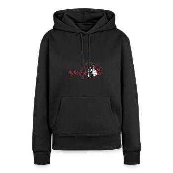 Autofahrer - Frauen Premium Bio Hoodie - Schwarz - Vorne - Julia (174cm)