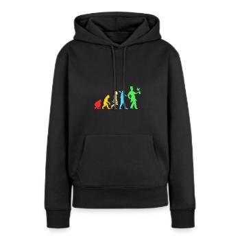 Zauberer Magie Magier Evolution - Frauen Premium Bio Hoodie - Schwarz - Vorne - Julia (174cm)