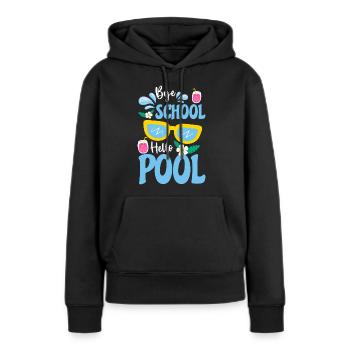 Loisirs de pool pool party - Sweat à capuche Premium bio Femme - noir - Devant - Julia (174cm)