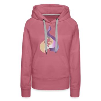Parkourläufer traceurs Hip - Frauen Premium Bio Hoodie - Malve - Vorne - Isabella (175cm)