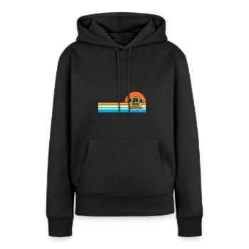 Schulbusfahrer Schulbus - Frauen Premium Bio Hoodie - Schwarz - Vorne - Julia (174cm)