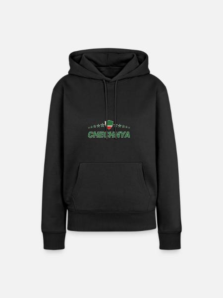 Tschetschenien - Frauen Premium Bio Hoodie - Schwarz