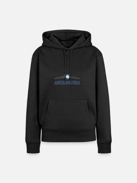 Antarktis - Frauen Premium Bio Hoodie - Schwarz