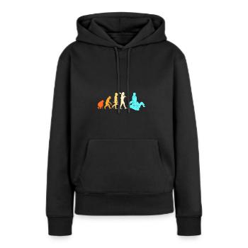 Jiu Jitsu Selbstverteidigung - Frauen Premium Bio Hoodie - Schwarz - Vorne - Julia (174cm)