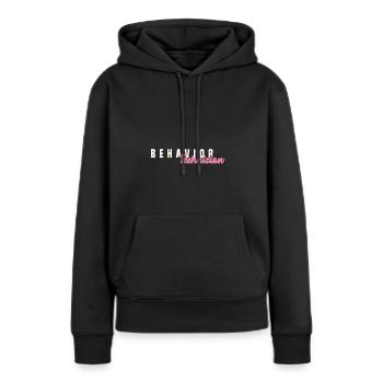 Verhaltenstherapie Therapie Verhalten - Frauen Premium Bio Hoodie - Schwarz - Vorne - Julia (174cm)