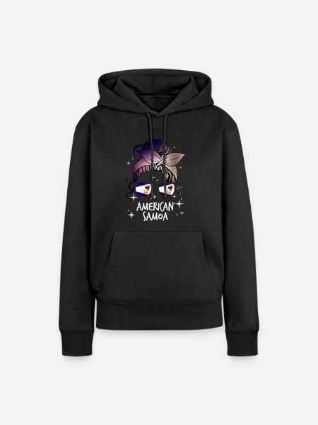 Amerikanisch-Samoa - Frauen Premium Bio Hoodie - Schwarz