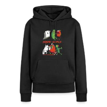 Monster Squad Goals - Frauen Premium Bio Hoodie - Schwarz - Vorne - Julia (174cm)
