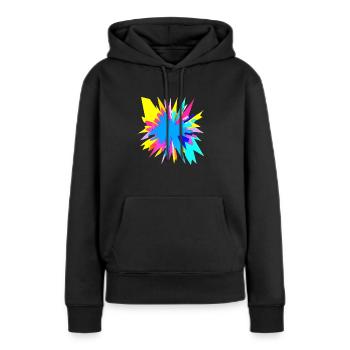 Creative explosion - Women’s Premium Organic Hoodie - black - Front - Julia (174cm)