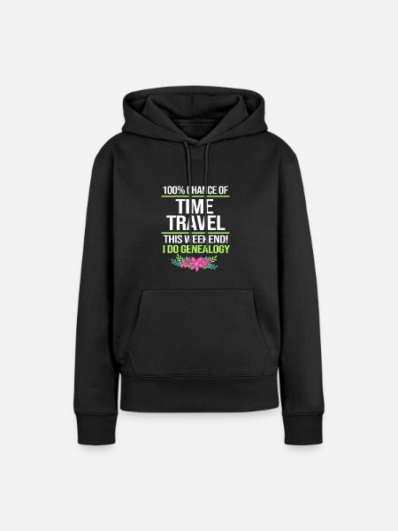 Stammbaum Genealogie - Frauen Premium Bio Hoodie - Schwarz