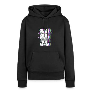 Vaudou - Sweat à capuche Premium bio Femme - noir - Devant - Julia (174cm)