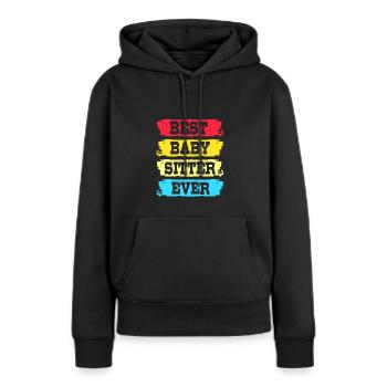 Kindergarten Erziehung Erzieher Erzieherin - Frauen Premium Bio Hoodie - Schwarz - Vorne - Julia (174cm)