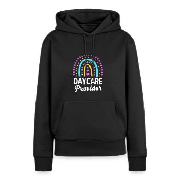 Kindergarten Erziehung Erzieher Erzieherin - Frauen Premium Bio Hoodie - Schwarz - Vorne - Julia (174cm)