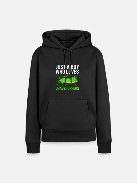 Heuschrecke - Frauen Premium Bio Hoodie - Schwarz