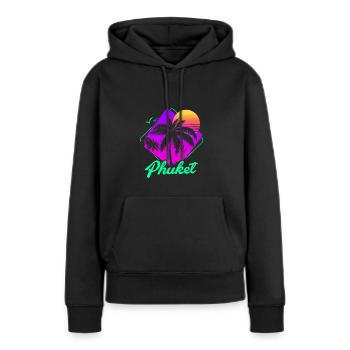 Thailand Thai Sprache Phuket - Frauen Premium Bio Hoodie - Schwarz - Vorne - Julia (174cm)