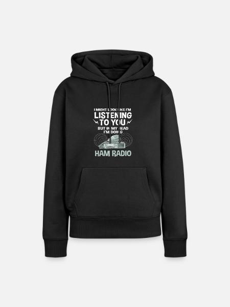 Amateurfunk Radio - Frauen Premium Bio Hoodie - Schwarz