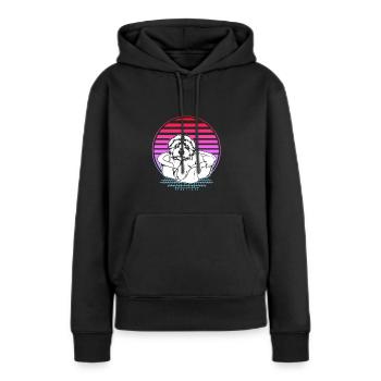 Malteser - Frauen Premium Bio Hoodie - Schwarz - Vorne - Julia (174cm)