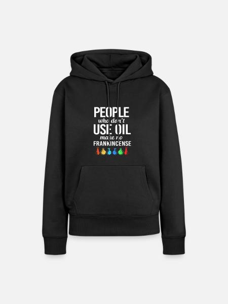 Ätherisches Öl - Frauen Premium Bio Hoodie - Schwarz