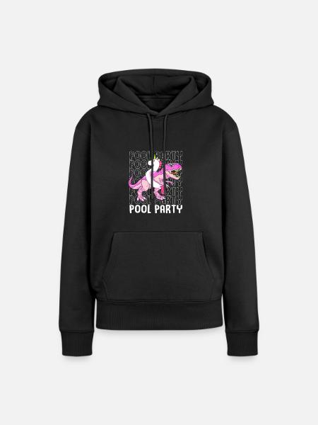 Pool Party - Frauen Premium Bio Hoodie - Schwarz
