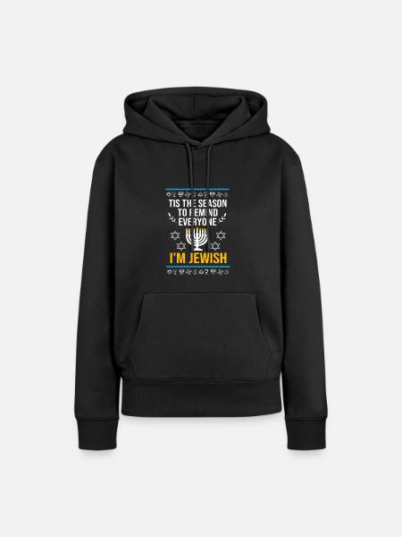 Chanukkah - Frauen Premium Bio Hoodie - Schwarz