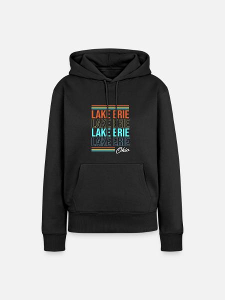 Great Lakes - Frauen Premium Bio Hoodie - Schwarz