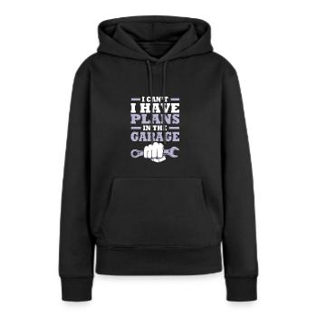 Autofahrer - Frauen Premium Bio Hoodie - Schwarz - Vorne - Julia (174cm)