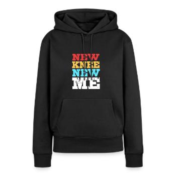 Knie Operation - Frauen Premium Bio Hoodie - Schwarz - Vorne - Julia (174cm)