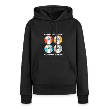 Knie Operation - Frauen Premium Bio Hoodie - Schwarz - Vorne - Julia (174cm)