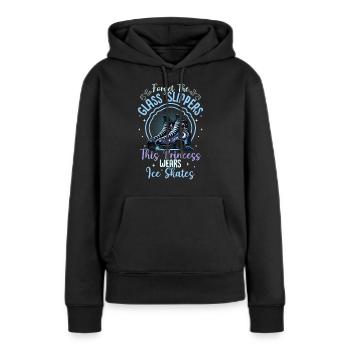 Ice Skating Royalty: Beyond Glass Slippers - Frauen Premium Bio Hoodie - Schwarz - Vorne - Julia (174cm)