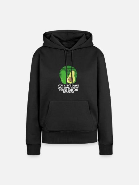 Du bist keine Avocado - Frauen Premium Bio Hoodie - Schwarz
