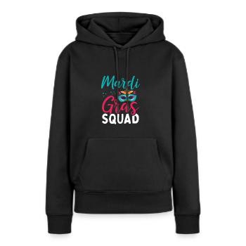 Troupe de carnaval - Sweat à capuche Premium bio Femme - noir - Devant - Julia (174cm)