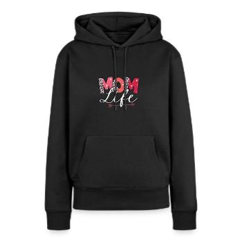 Süßes Mama Leben - Frauen Premium Bio Hoodie - Schwarz - Vorne - Julia (174cm)