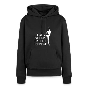 Ballett Sport Gymnastik Tanz Ballet Dance Tänzerin - Frauen Premium Bio Hoodie - Schwarz - Vorne - Julia (174cm)