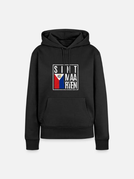 Sint Maarten - Frauen Premium Bio Hoodie - Schwarz