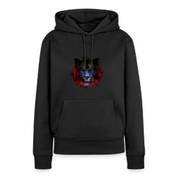 Antigua und Barbuda - Frauen Premium Bio Hoodie - Schwarz - Vorne - Julia (174cm)