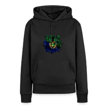 Île Christmas - Sweat à capuche Premium bio Femme - noir - Devant - Julia (174cm)