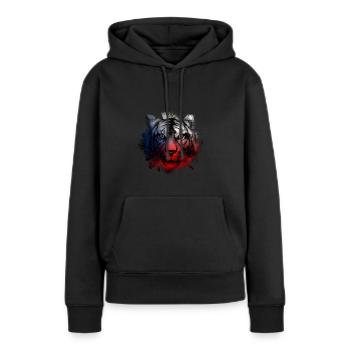 Tschechische Republik - Frauen Premium Bio Hoodie - Schwarz - Vorne - Julia (174cm)