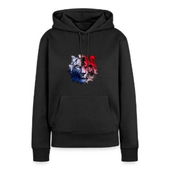Panama - Sweat à capuche Premium bio Femme - noir - Devant - Julia (174cm)