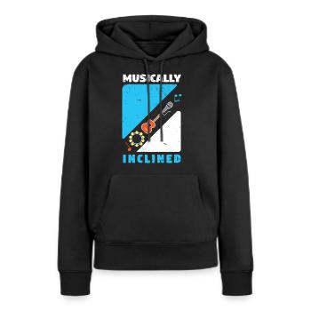 Musiker Musik Rhythmus Notenschlüssel - Frauen Premium Bio Hoodie - Schwarz - Vorne - Julia (174cm)