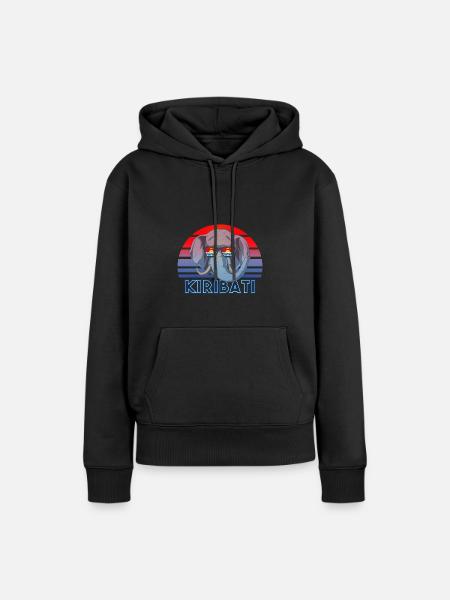 Kiribati - Frauen Premium Bio Hoodie - Schwarz