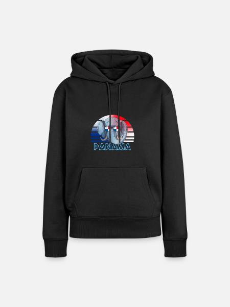 Panama - Frauen Premium Bio Hoodie - Schwarz