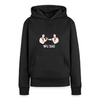 Wing Chun - Sweat à capuche Premium bio Femme - noir - Devant - Julia (174cm)