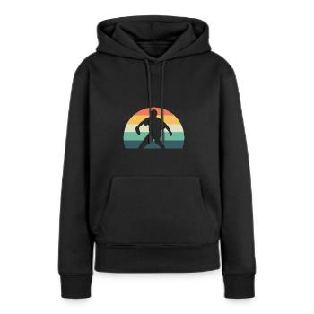 Softball Softball-Spieler - Frauen Premium Bio Hoodie - Schwarz - Vorne - Julia (174cm)