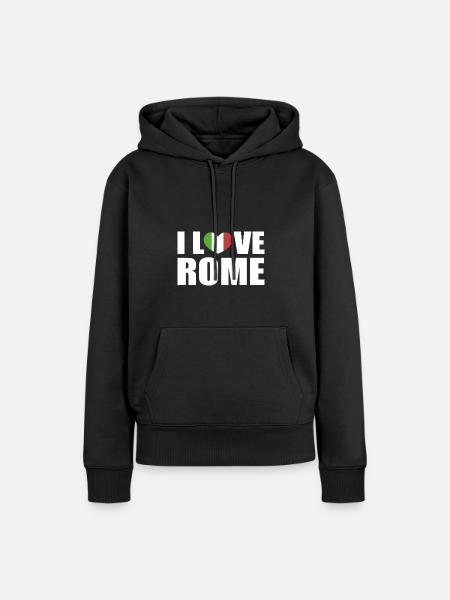 Italien Rom - Frauen Premium Bio Hoodie - Schwarz