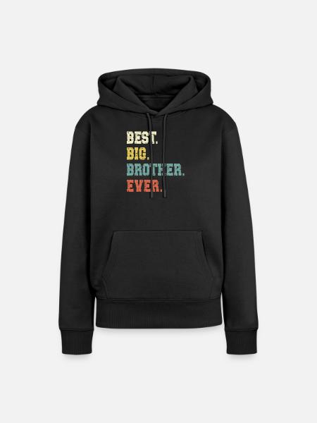 Grote Broer - Vrouwen Premium Bio hoodie - zwart