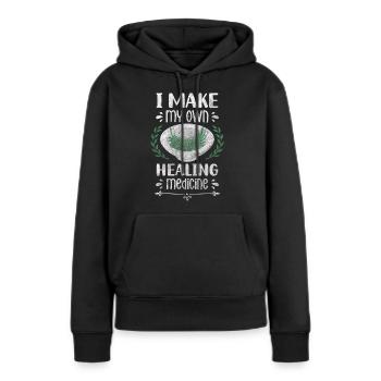 Heiltrank Pflanzen Krankheiten - Frauen Premium Bio Hoodie - Schwarz - Vorne - Julia (174cm)