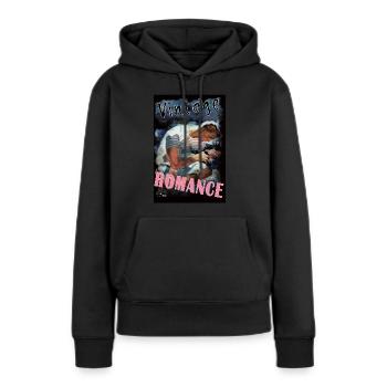 VINTAGE ROMANCE 1 BIS Von Yume Origins - Frauen Premium Bio Hoodie - Schwarz - Vorne - Julia (174cm)